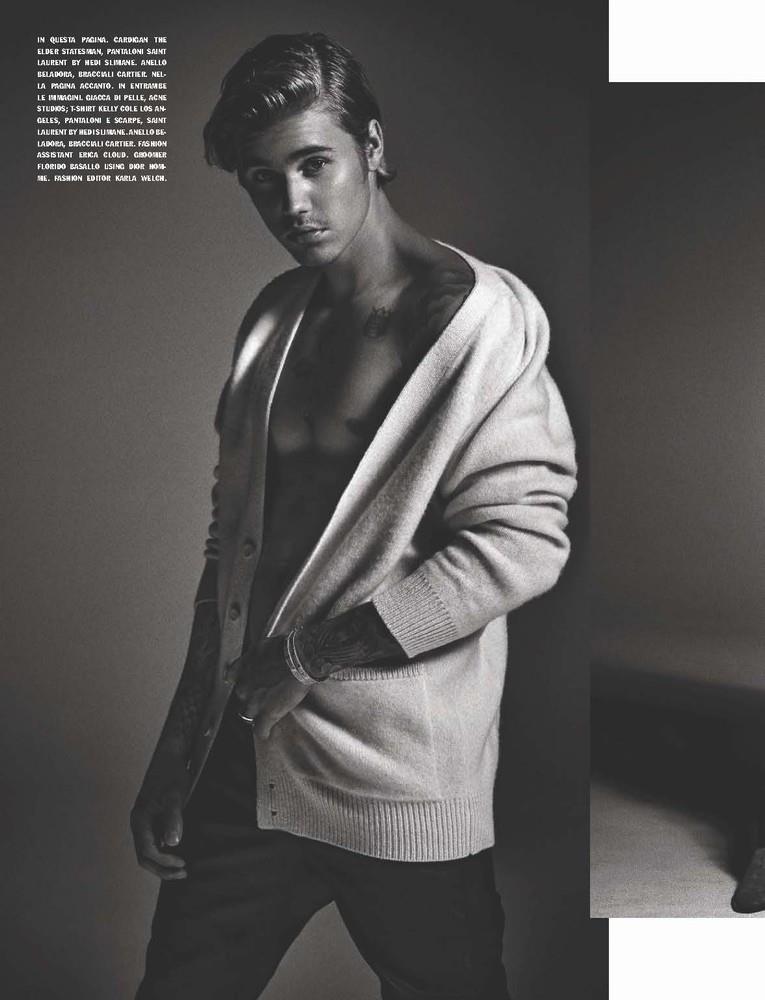 Justin Bieber LUomo Vogue Photo Shoot July August 2015 003