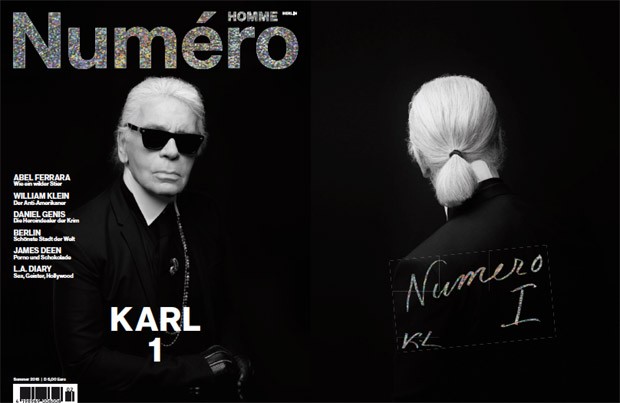 Karl Lagerfeld for Numéro Homme Berlin.