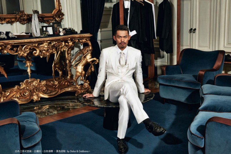 Lin Dan Esquire Taiwan June 2015 Cover Photo Shoot Dolce Gabbana 002