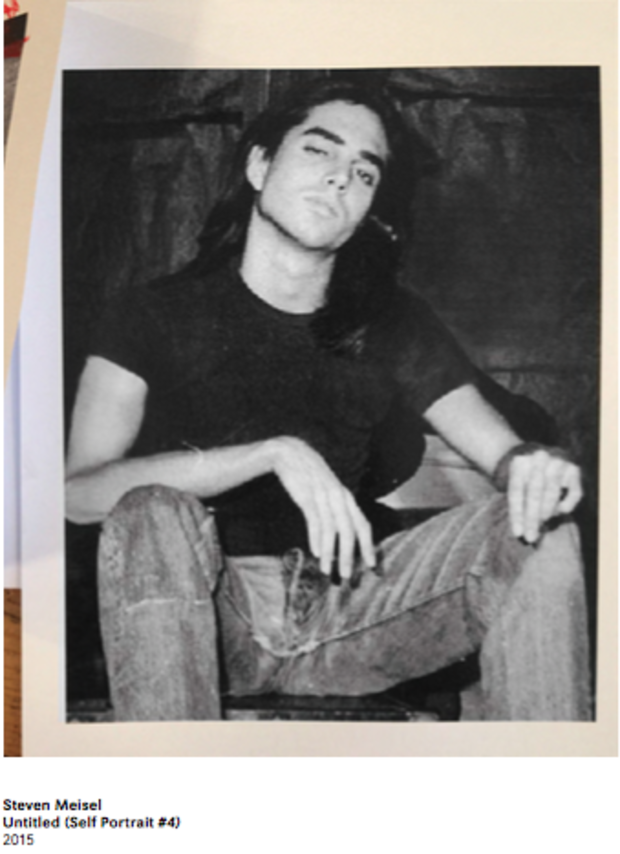 An old photo of fashion photographer Steven Meisel.