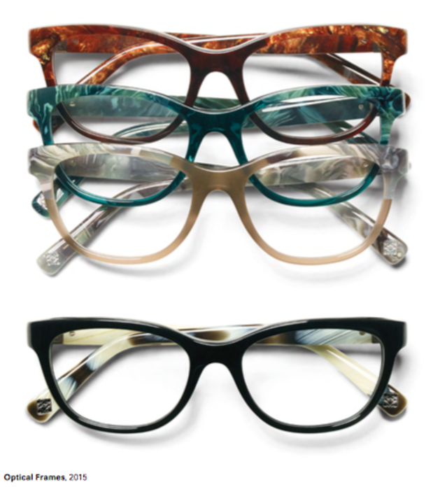 Loewe spotlights its glasses.