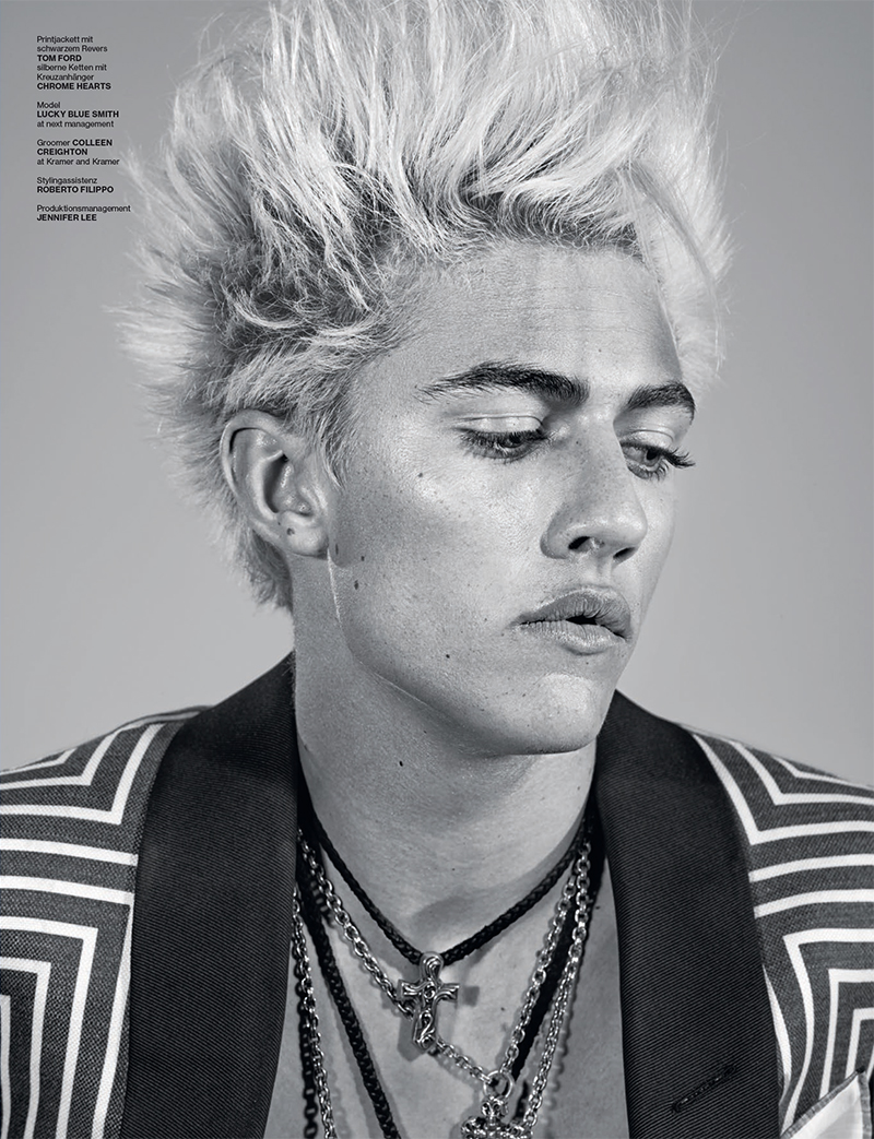 Lucky Blue Smith Channels Billy Idol for Numéro Homme Berlin