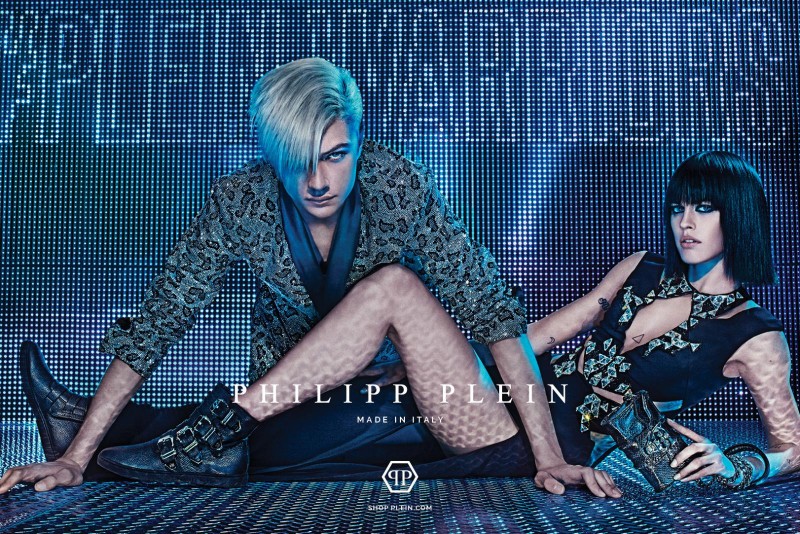 Lucky Blue Smith stars in Philipp Plein's fall-winter 2015 advertising campaign.