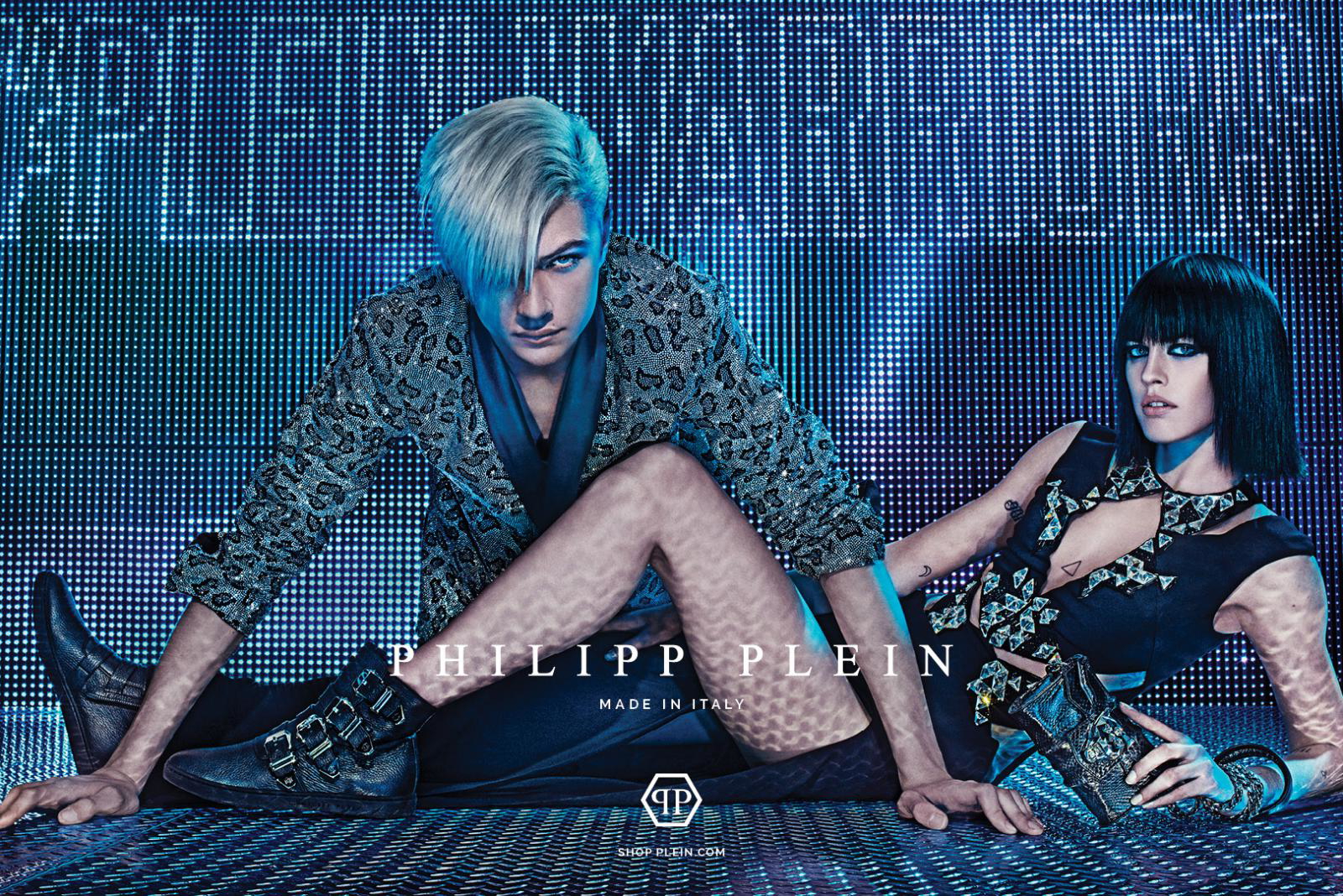 Philipp Plein Fall Winter 2015 Campaign Lucky Blue Smith 002