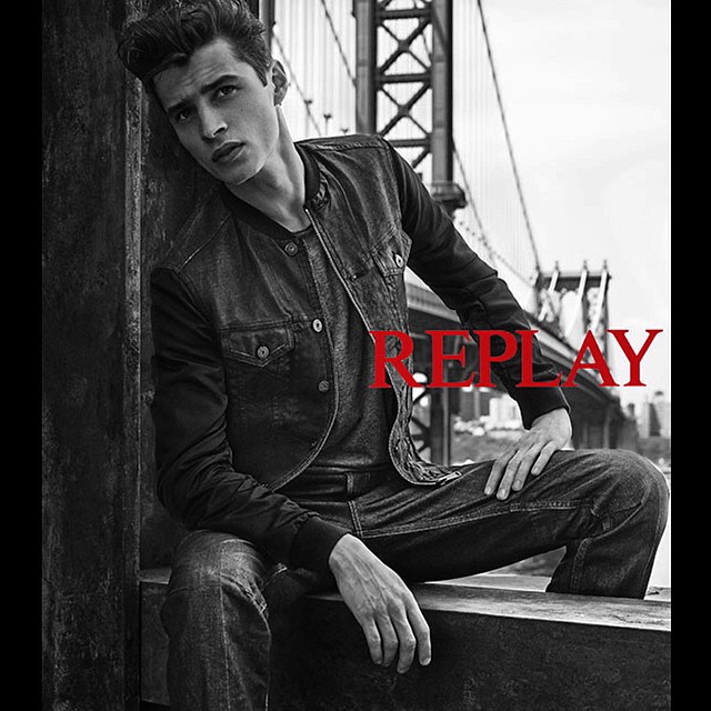 Adrien Sahores fronts Replay's fall-winter 2015 advertising campaign