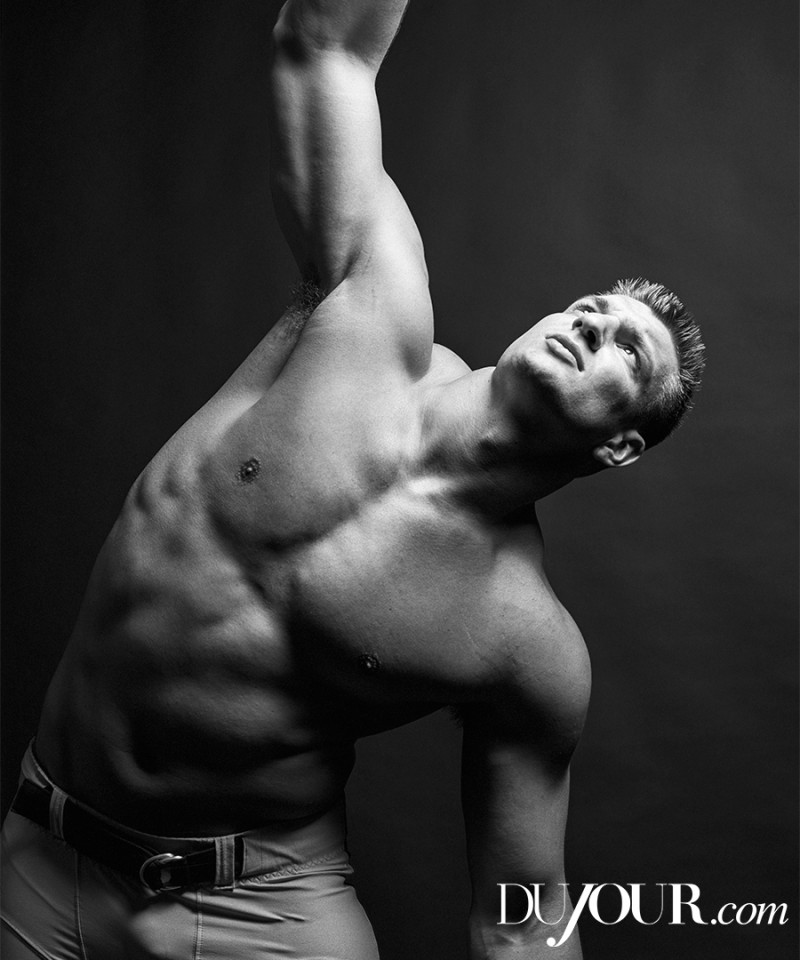 Rob Gronkowski poses for the pages of DuJour magazine.