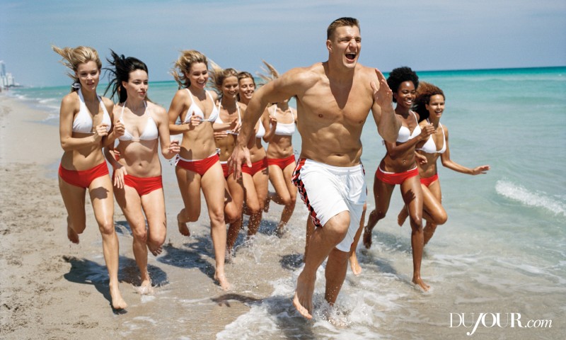 Rob Gronkowski gets his Bay Watch on.