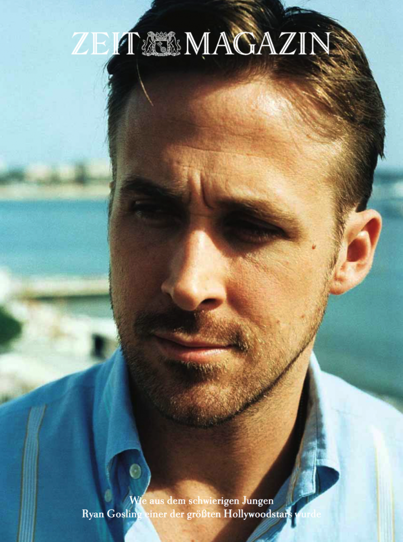 Ryan Gosling covers Zeit magazine.