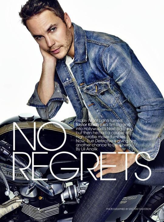 Taylor Kitsch Elle July 2015 Denim Photo Shoot