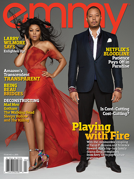 Empire stars Taraji P. Henson and Terrence Howard cover the latest issue of Emmy.