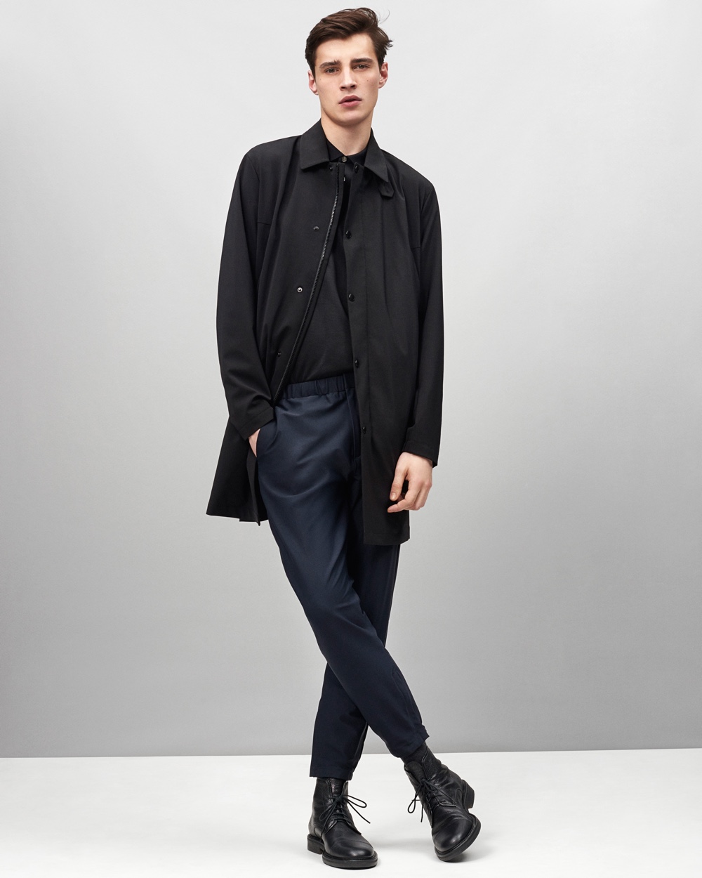 Adrien Sahores Models Theory’s Fall/Winter 2015 Collection of Men’s ...