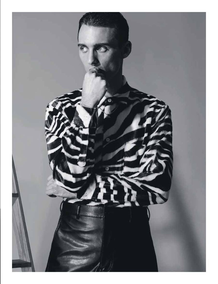 Thomas Gibbons Embraces Black Designer Fashions for Manifesto Spread