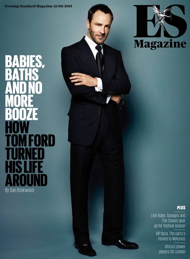 Tom Ford covers the latest issue of the Evening Standard magazine.