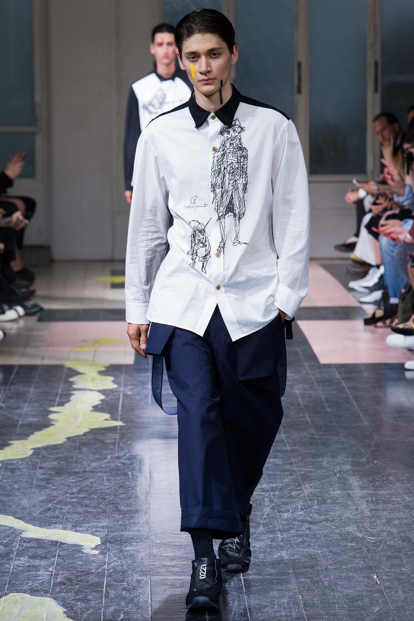 Yohji Yamamoto Spring Summer 2016 Menswear Collection Paris Fashion Week 036