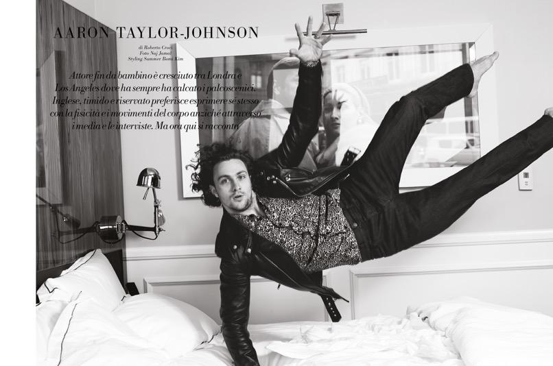 Aaron Taylor-Johnson Poses for L'Officiel Hommes Italia Photo Shoot