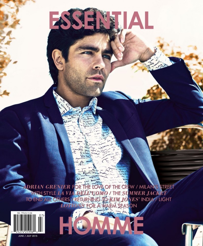 Adrian Grenier Essential Homme June July 2015 Cover