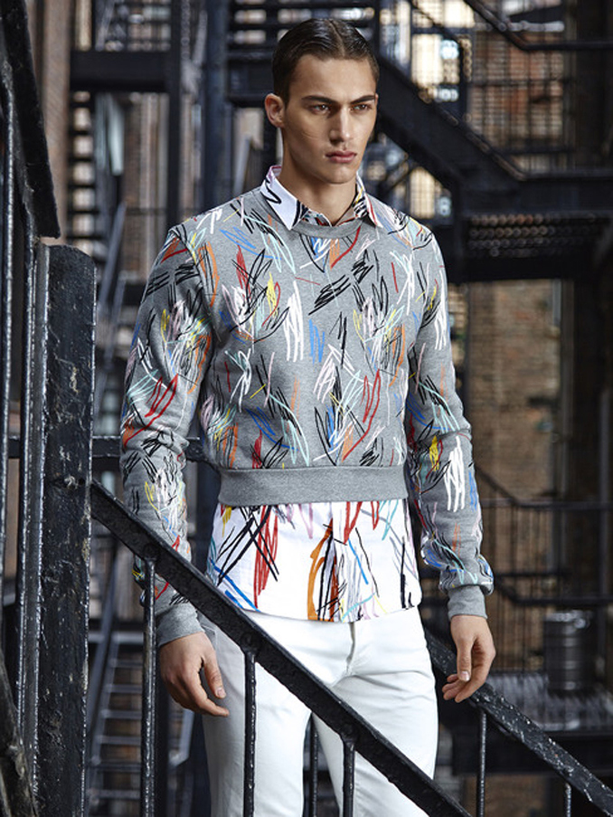 Alessio Pozzi Models Bright Colors + Bold Prints for August Man Editorial