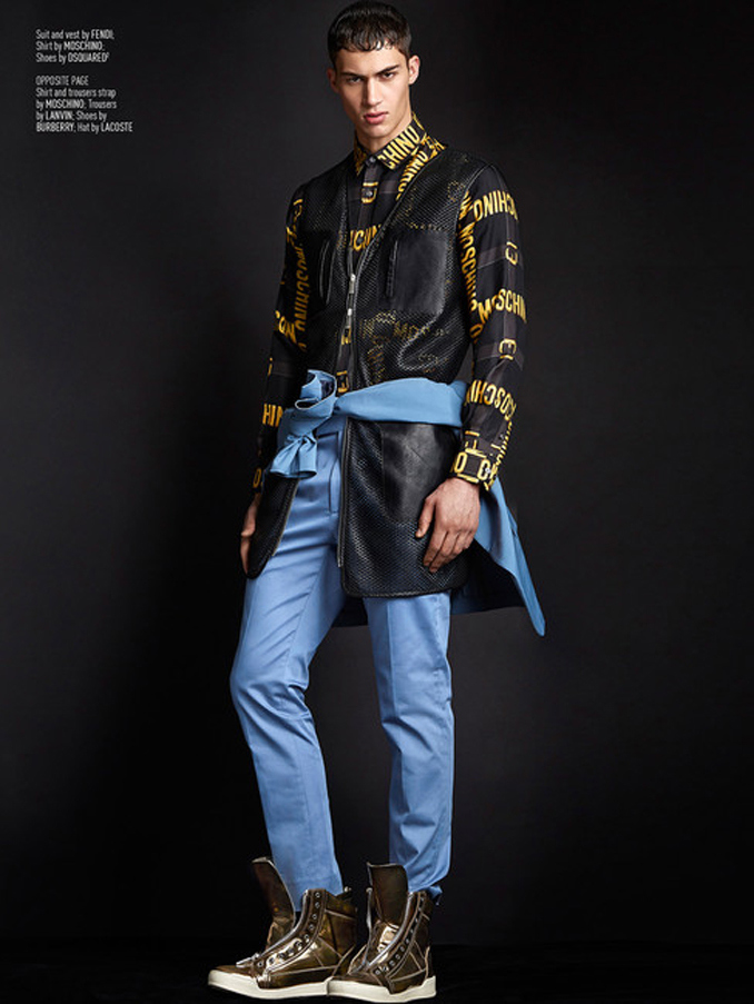 Alessio Pozzi Models Bright Colors + Bold Prints for August Man Editorial
