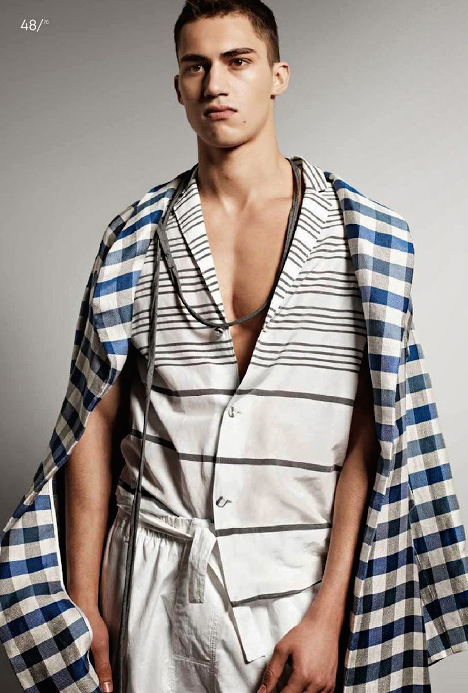 Alessio Pozzi Models Relaxed Menswear Styles for Urban Cover Shoot