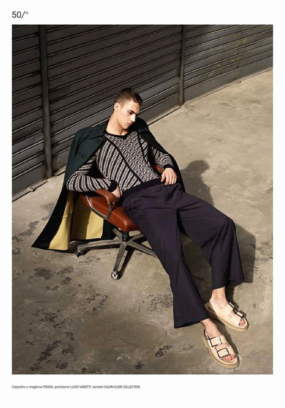 Alessio Pozzi Models Relaxed Menswear Styles for Urban Cover Shoot