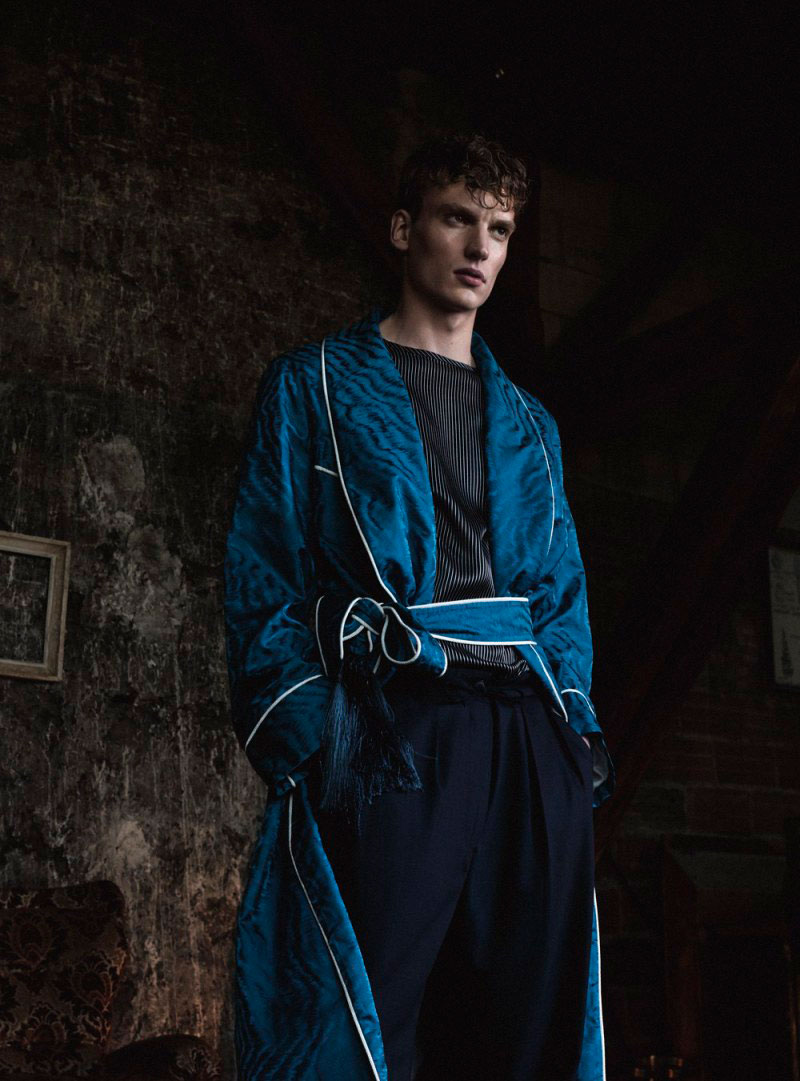 Alexander Vander Stichele Dons Silk Robes for GQ China
