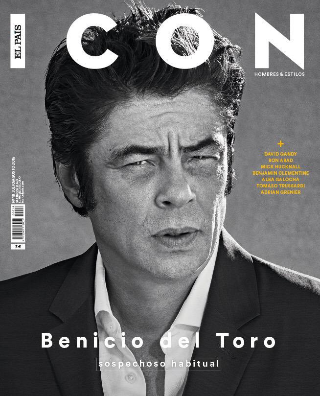 Benicio del Toro Covers July/August 2015 Icon El País