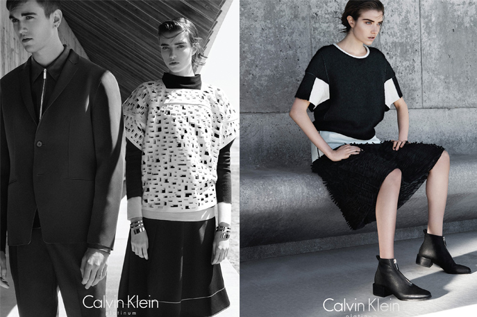 Gabriel-Kane Day Lewis joins Grace Hartzel for Calvin Klein Platinum Fall/Winter 2015 Campaign