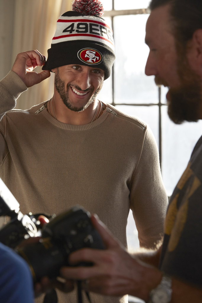 Colin Kaepernick New Era Collaboration 2015 Behind the Scenes Picture 003