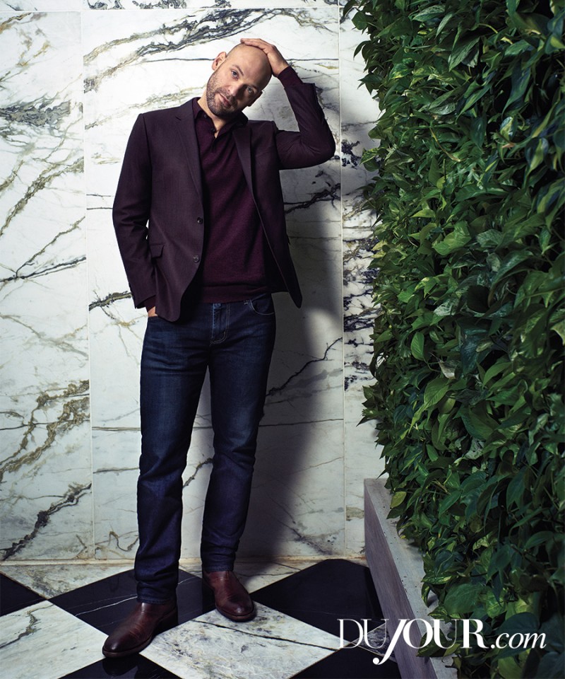 Corey Stoll poses for a DuJour photo shoot.