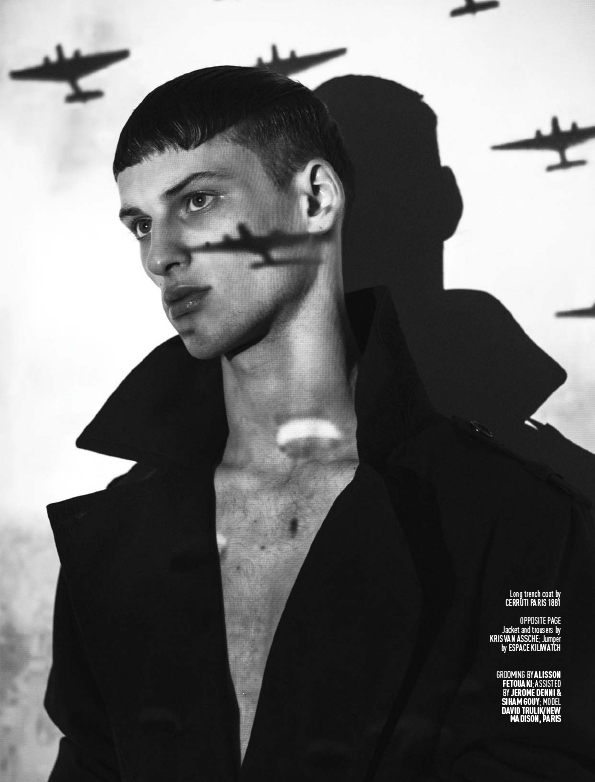 David Trulik Dons Military-Inspired Fashions for August Man Shoot