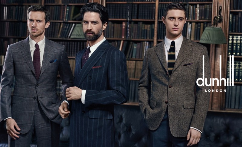 Andrew Cooper, Jack Guinness and Max Irons for Dunhill Fall/Winter 2015 Campaign