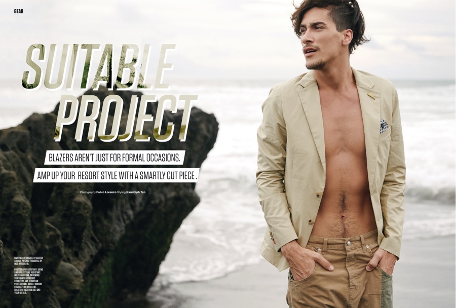 Robson Buchele Shows How to Rock the Smart Blazer in FHM Singapore