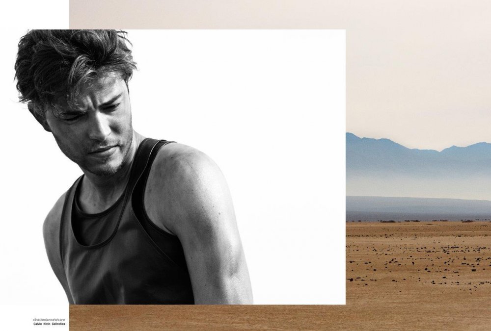 Francisco Lachowski Hits the Desert for Harper's Bazaar Men Thailand