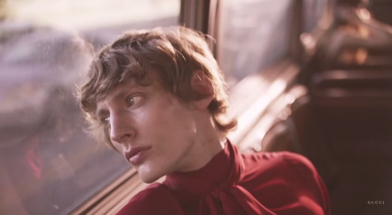 Model Tobias Lundh stars in Gucci Fall/Winter 2015 Menswear Campaign Video