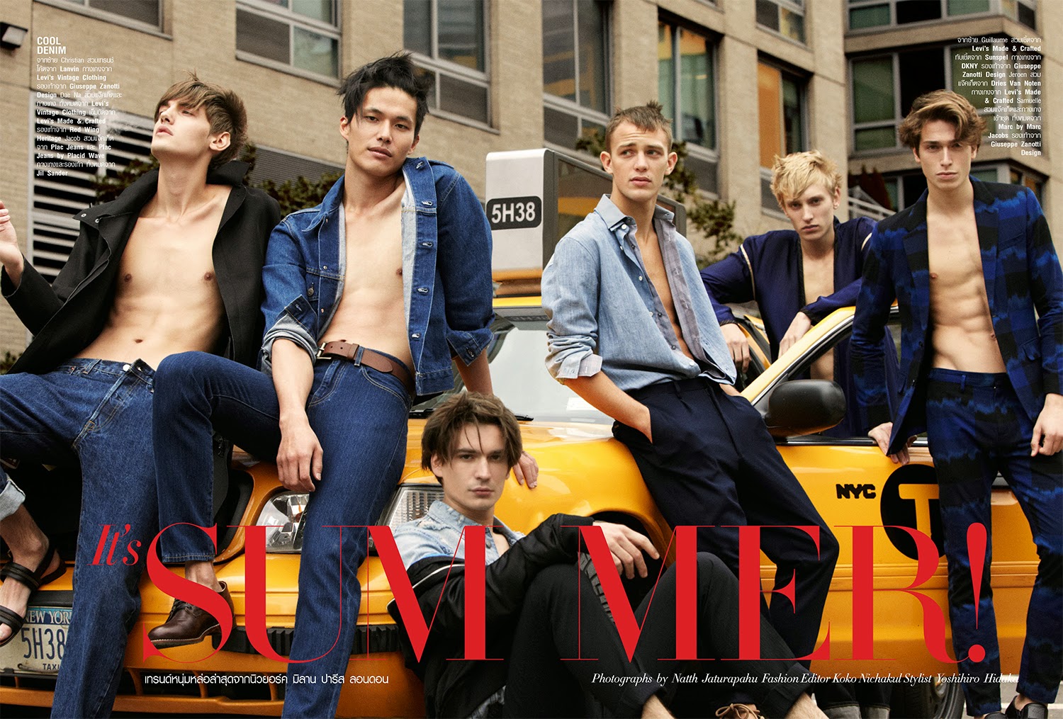 Models Celebrate Summer in the City for Harper's Bazaar Thailand Men