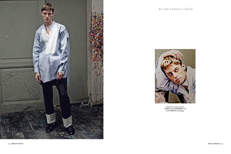 Aiden Brady Plays Painter for Hercules Fashion Editorial