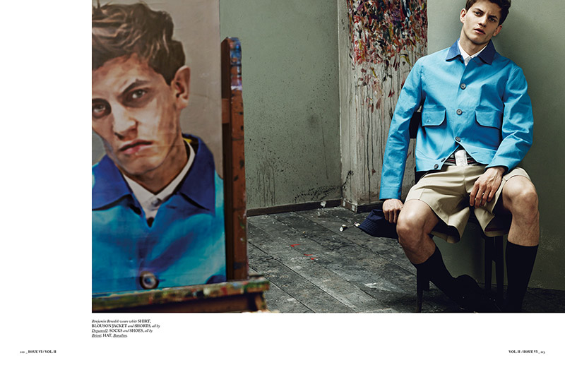 Aiden Brady Plays Painter for Hercules Fashion Editorial
