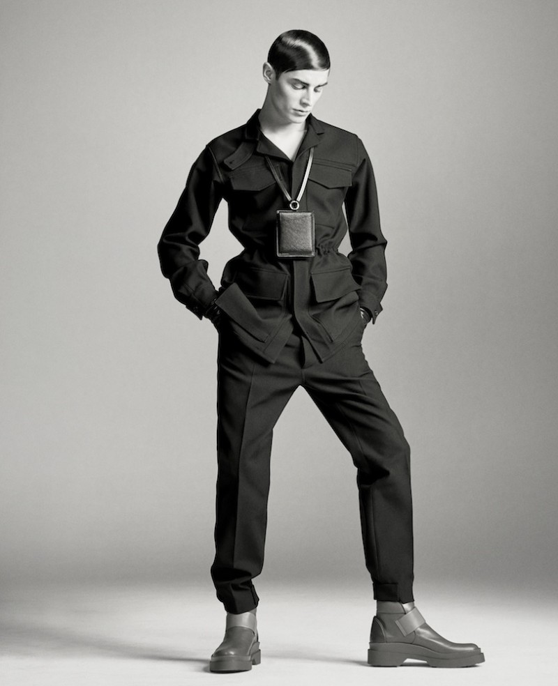 Janis Ancens in Jil Sander by Rodolfo Paglialunga