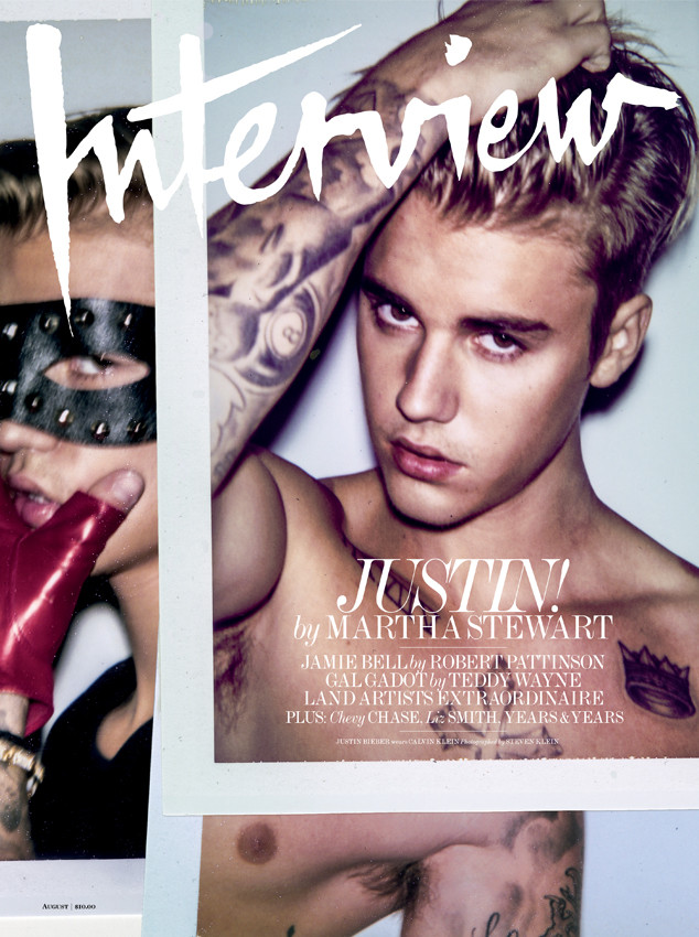 Justin Bieber August 2015 Interview Cover