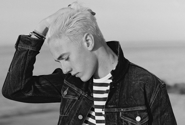 Lucky Blue Smith Models Denim Styles for Teen Vogue