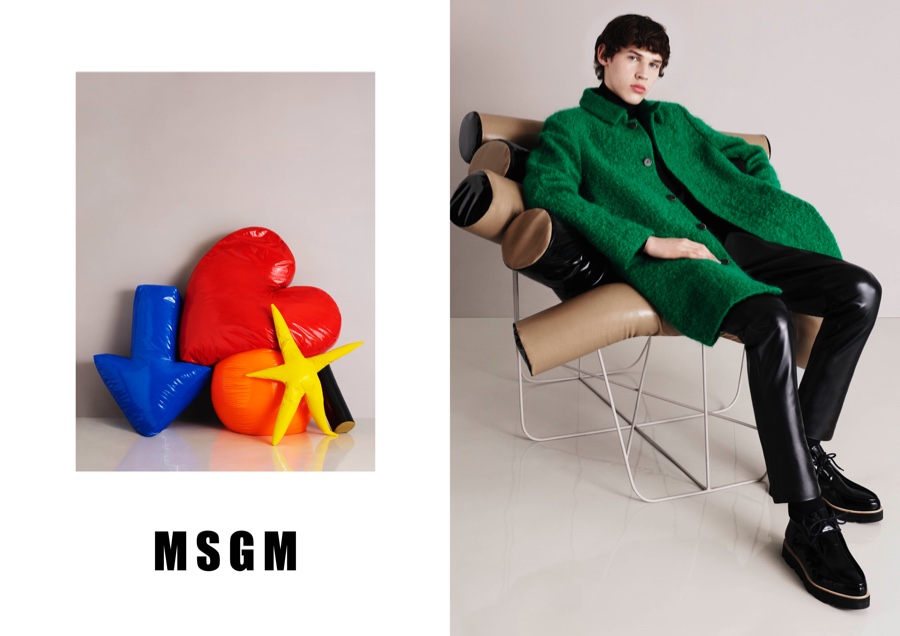 MSGM Fall/Winter 2015 Menswear Campaign Ups the Color Ante