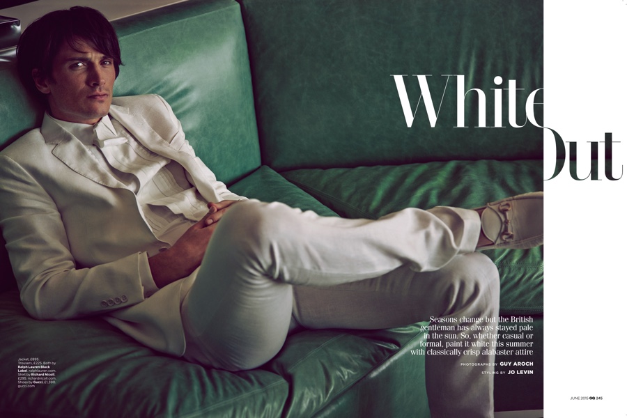 Matt Clunan is White-Hot for British GQ Editorial
