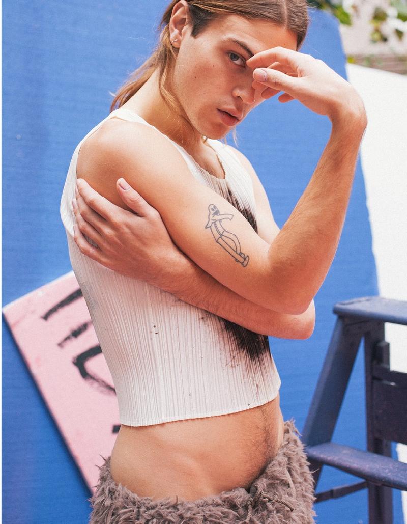 » Michael Bailey Gates Sports Adventurous Styles for Open Lab Shootediut Michael Bailey Gates Open Lab 2015 Fashion Editorial 003