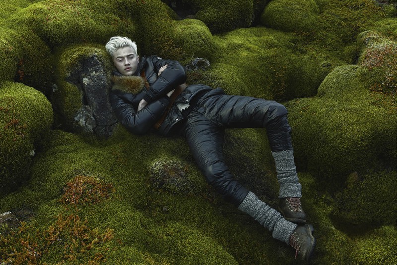 A visual from the moncler fall 15 ad campaign shot by annie leib