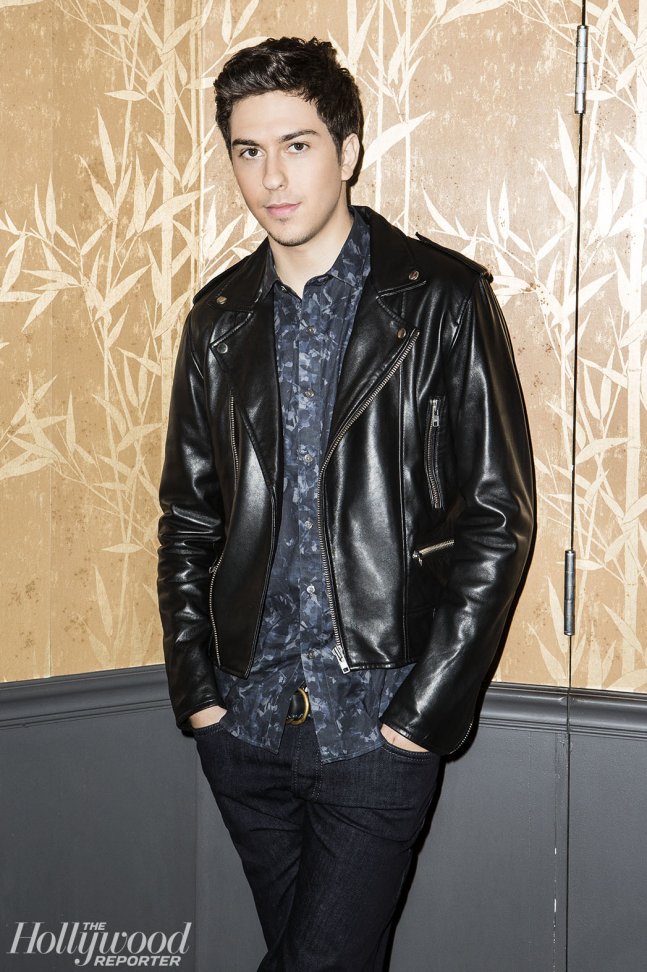 Natt Wolff dons a leather jacket for his latest photo shoot.