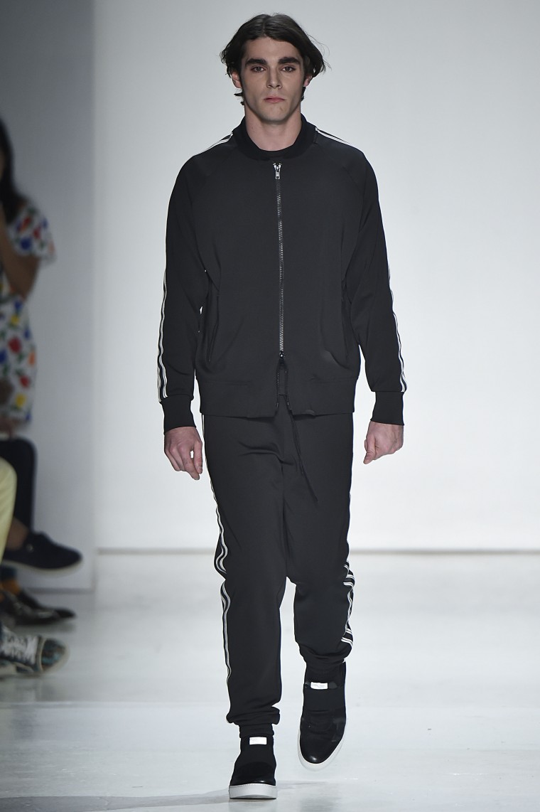 RJ Mitte walks for Ovadia & Sons