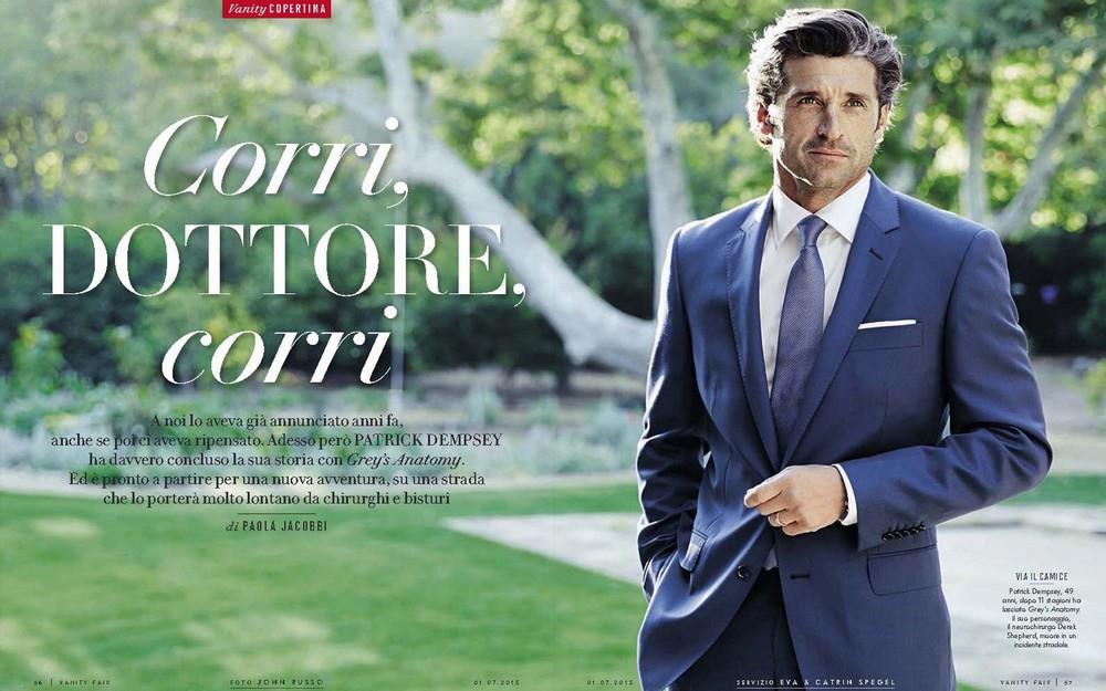 Patrick Dempsey Covers July 2015 Vanity Fair Italia