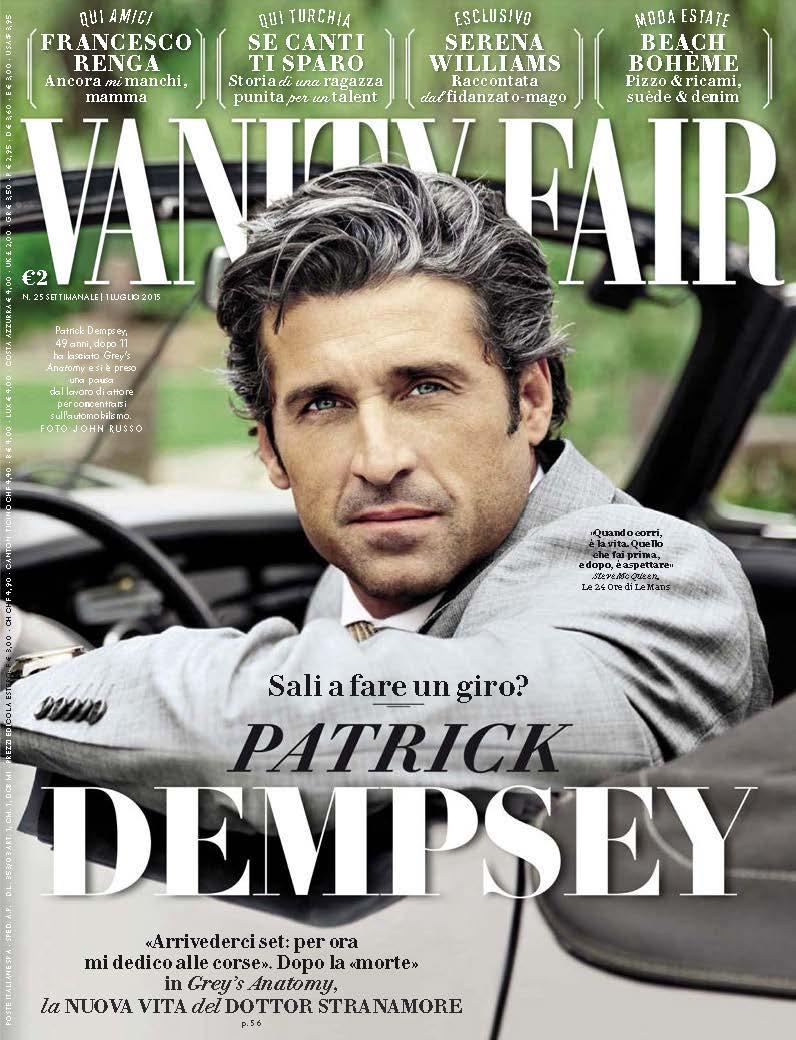 Patrick Dempsey Covers July 2015 Vanity Fair Italia  The 