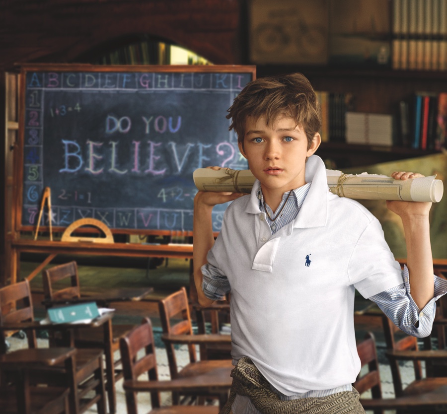 ‘Pan’ Actor Levi Miller for Polo Ralph Lauren Fall/Winter 2015 Childrenswear Campaign