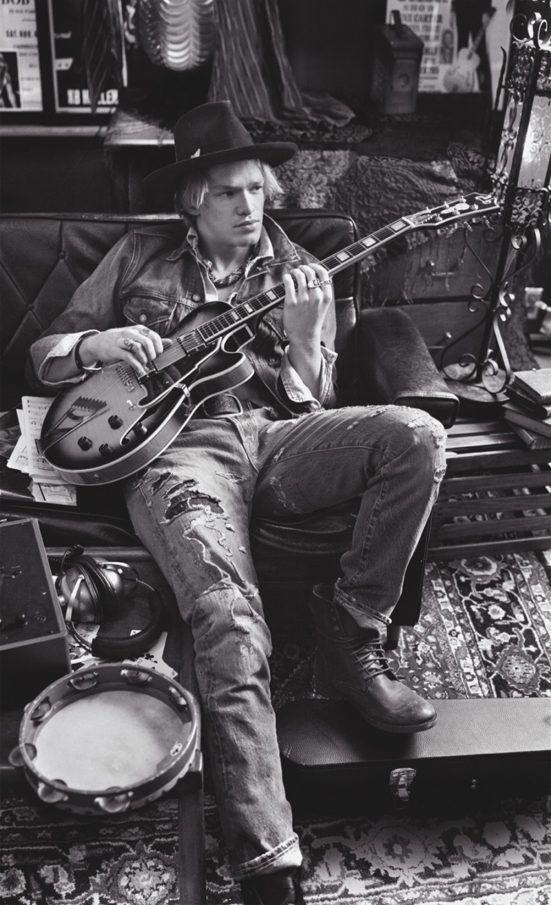 Cody Simpson dons ripped denim for Ralph Lauren Denim & Supply Fall/Winter 2015 Campaign